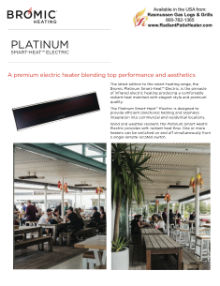 Platinum Electric Radiant Heater Product Brief