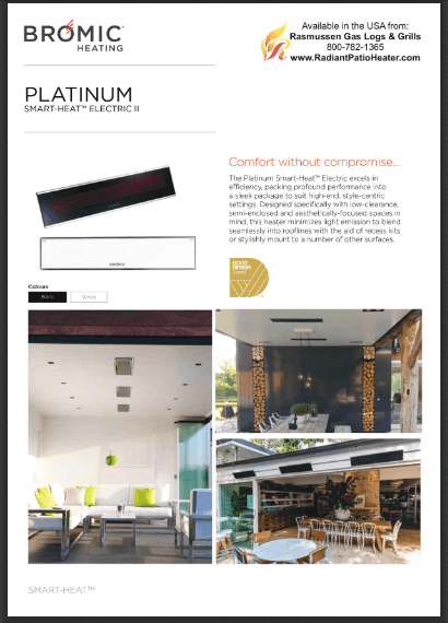 Platinum Electric Radiant Heater Product Brief